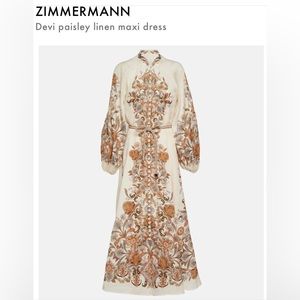 ZIMMERMANN
Devi paisley linen maxi dress